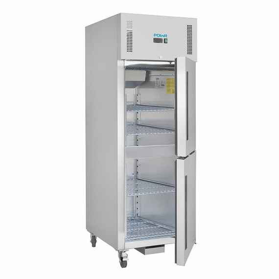 Polar Serie G Kühlschrank Edelstahl mit geteilter Tür 600L 2 Polar Serie G Kühlschrank Edelstahl mit geteilter Tür 600L