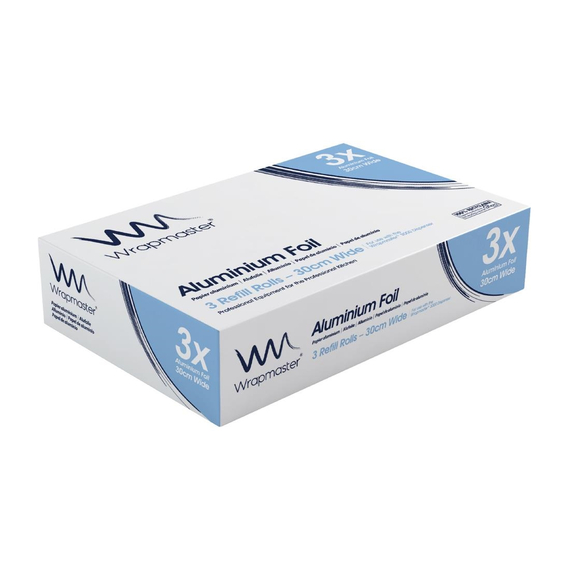 Wrapmaster Aluminiumfolie 30cm (3 Stück) 1 Wrapmaster Aluminiumfolie 30cm (3 Stück)