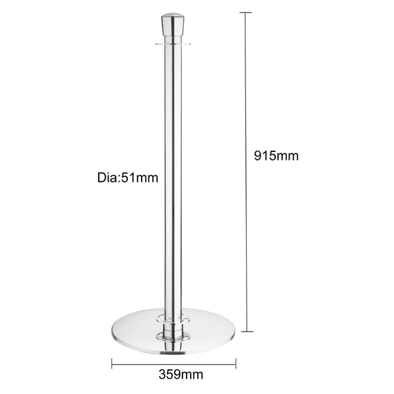 Bolero Flachfuss Absperrpfosten Barriere Pfosten Poliert Edelstahl (2 Stück) 3 Bolero Flachfuss Absperrpfosten Barriere Pfosten Poliert Edelstahl (2 Stück)