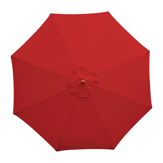 Bolero runder Sonnenschirm rot 3m 4 Bolero runder Sonnenschirm rot 3m