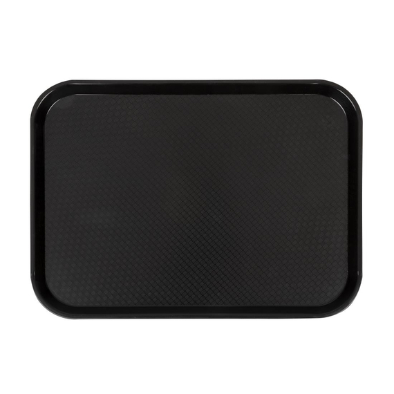 Cambro Polypropylen-Schnellimbisstablett Schwarz 410mm Cambro Polypropylen-Schnellimbisstablett Schwarz 410mm