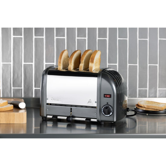 Dualit Toaster 40348 grau 4 Schlitze 3 Dualit Toaster 40348 grau 4 Schlitze