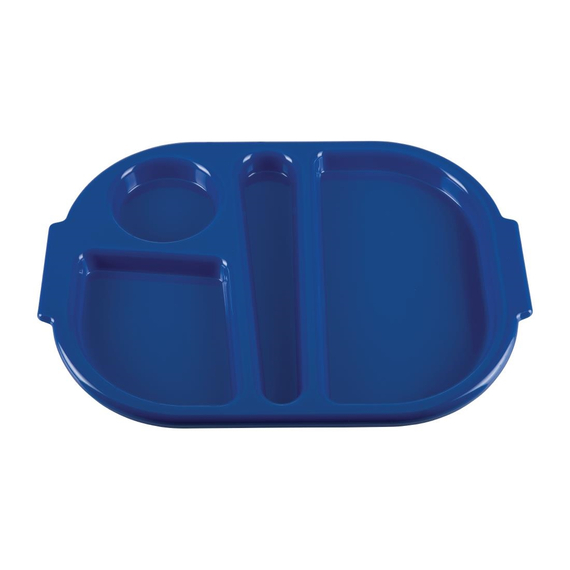 Olympia Kristallon Kleines Menü Tablett aus Polycarbonat für Lebensmittel Blau 322mm (10 Stück) 3 Olympia Kristallon Kleines Menü Tablett aus Polycarbonat für Lebensmittel Blau 322mm (10 Stück)