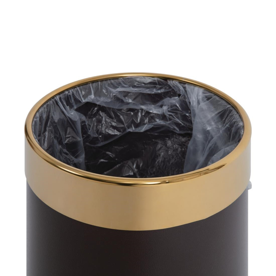 Bolero Papierkorb mit goldfarbenem Rand 10L 3 Bolero Papierkorb mit goldfarbenem Rand 10L