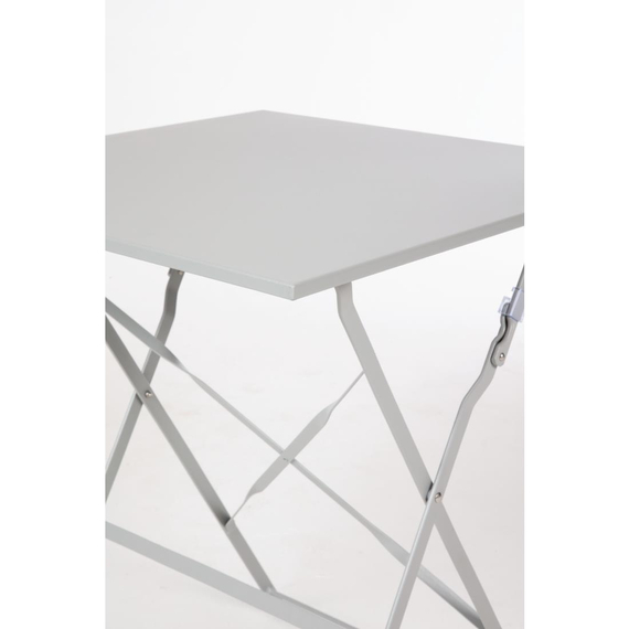 Bolero Perth Grau Gehweg Stil Stahl Tisch Quadratisch 600mm 5 Bolero Perth Grau Gehweg Stil Stahl Tisch Quadratisch 600mm