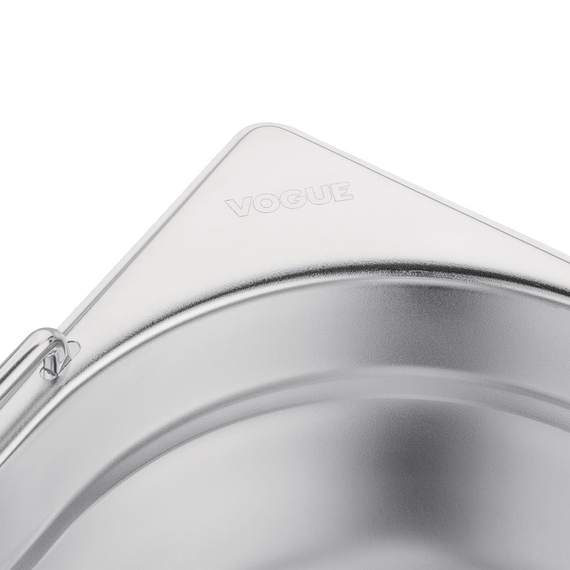 Vogue Edelstahl GN-Behälter GN1/1 mit Griffen 10cm 4 Vogue Edelstahl GN-Behälter GN1/1 mit Griffen 10cm