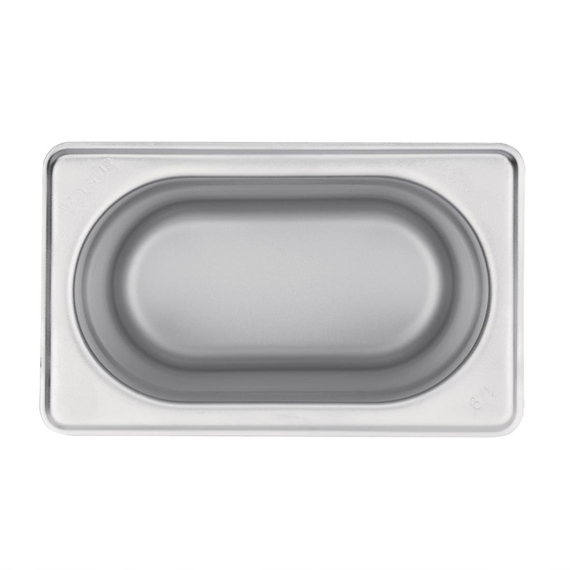Vogue Edelstahl 1/9 Gastronorm-Behälter 150mm 6 Vogue Edelstahl 1/9 Gastronorm-Behälter 150mm