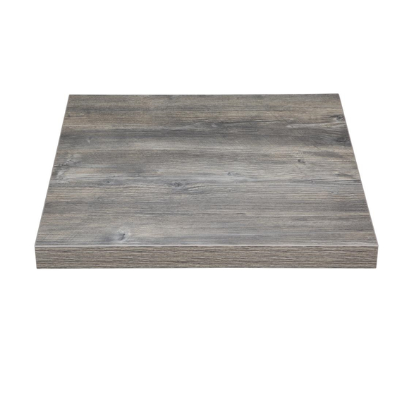 Bolero vorgebohrte quadratische Melamin Tischplatte grau 700 mm 1 Bolero vorgebohrte quadratische Melamin Tischplatte grau 700 mm