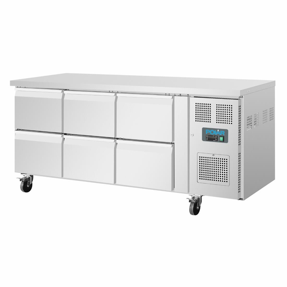 Polar Serie U GN-Kühltisch mit 6 Schubladen 465L 1 Polar Serie U GN-Kühltisch mit 6 Schubladen 465L