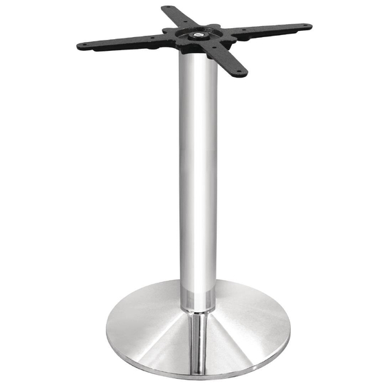 Bolero runder Tischfuß Chrom 72cm hoch 5 Bolero runder Tischfuß Chrom 72cm hoch