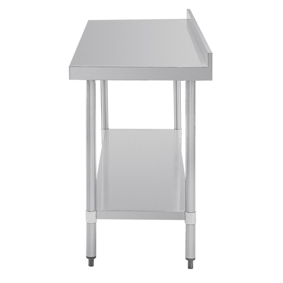 Vogue Edelstahl Arbeitstisch mit Aufkantung und Regalboden 180 x 60cm 7 Vogue Edelstahl Arbeitstisch mit Aufkantung und Regalboden 180 x 60cm