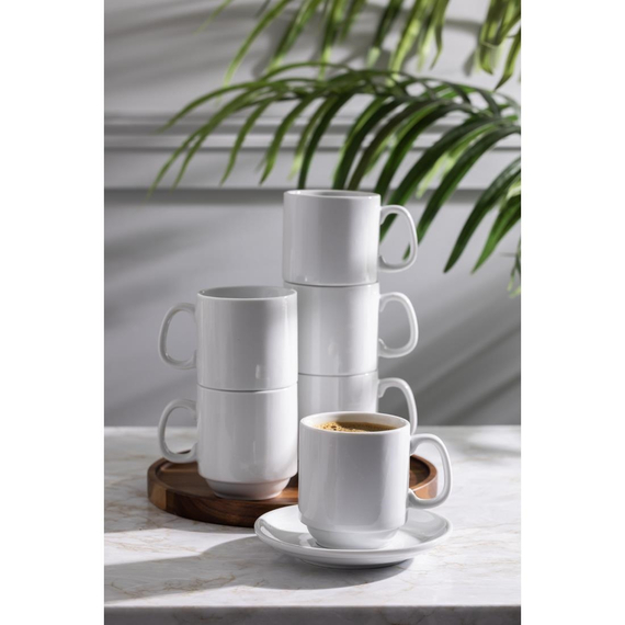 Olympia Whiteware stapelbare Becher 28,4cl (12 Stück) 1 Olympia Whiteware stapelbare Becher 28,4cl (12 Stück)