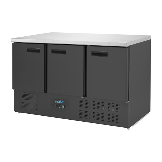 Polar G-Series Dreitüriger Kühltisch Schwarz 400Ltr 3 Polar G-Series Dreitüriger Kühltisch Schwarz 400Ltr