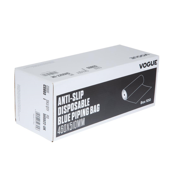 Vogue rutschfeste Einweg-Spritztüten blau (100 Stück) 1 Vogue rutschfeste Einweg-Spritztüten blau (100 Stück)