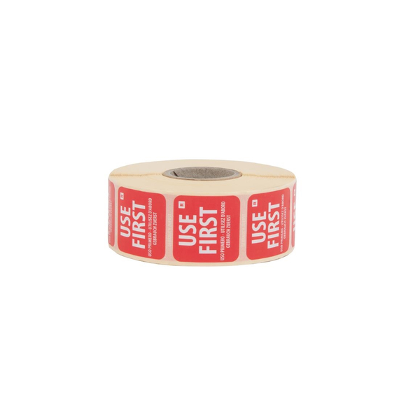 Hygiplas Etikett 25mm Use First (1000 Stück) 2 Hygiplas Etikett 25mm Use First (1000 Stück)