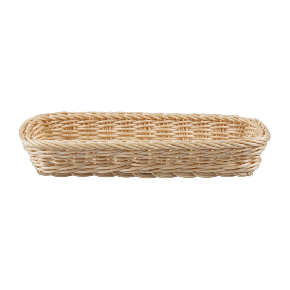 APS Polypropylen Rechteckiger Rattan Korb 270x100mm 1 APS Polypropylen Rechteckiger Rattan Korb 270x100mm
