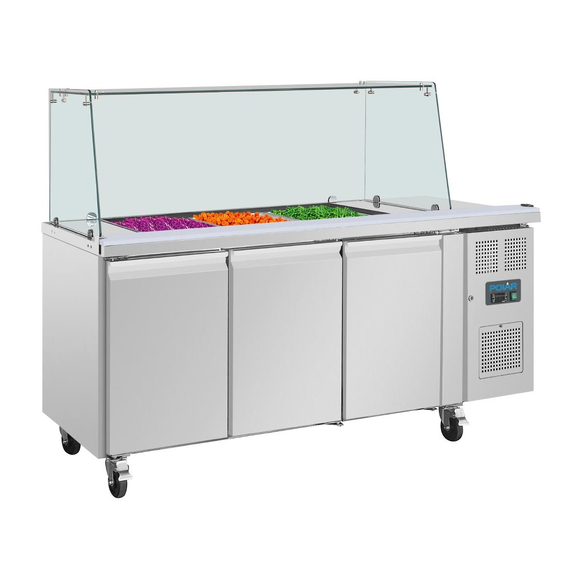 Polar U-Serie Premium Dreitürige Saladette Thekenkühlschrank Polar U-Serie Polar U-Serie Premium Dreitürige Saladette Thekenkühlschrank Polar U-Serie
