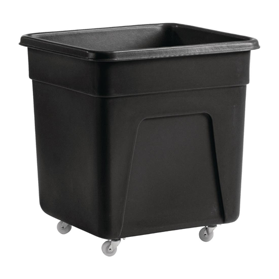 Großer Trolley aus schwarzem Polyethylen Großer Trolley aus schwarzem Polyethylen