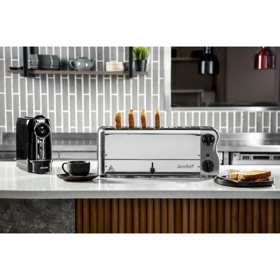 Rowlett Esprit 6 Slot Toaster Chrom mit 2 zusätzlichen Elementen und Sandwichkäfig 6 Rowlett Esprit 6 Slot Toaster Chrom mit 2 zusätzlichen Elementen und Sandwichkäfig