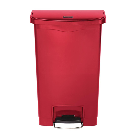 Rubbermaid Slim Jim Front Step Pedaleimer rot 50L 3 Rubbermaid Slim Jim Front Step Pedaleimer rot 50L