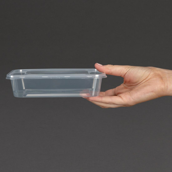 Fiesta Recyclingfähige Plastik-Mikrowellenbehälter mit Deckel Klein 500ml (250 Stück) 5 Fiesta Recyclingfähige Plastik-Mikrowellenbehälter mit Deckel Klein 500ml (250 Stück)