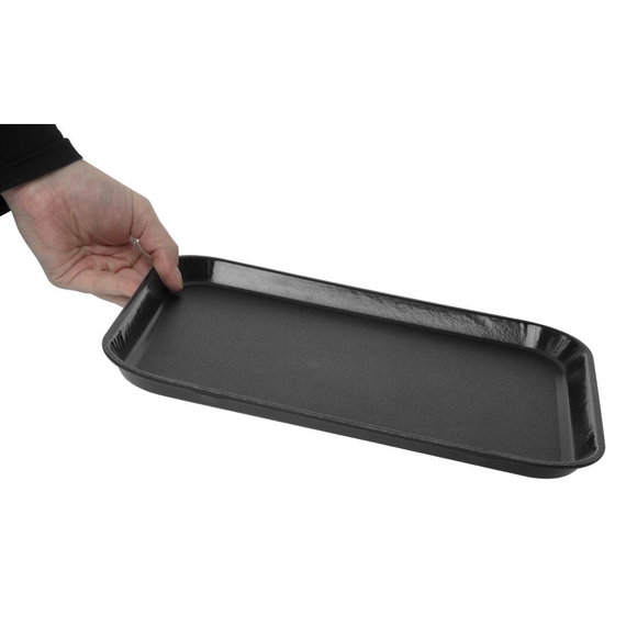Cambro Epictread rechteckiges rutschfestes Fiberglastablett schwarz 35x27cm 5 Cambro Epictread rechteckiges rutschfestes Fiberglastablett schwarz 35x27cm