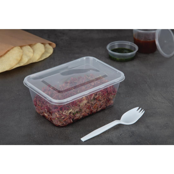 Fiesta Recycelbare Plastikbehälter für die Mikrowelle mit Deckel Groß 1000ml (250 Stück) 6 Fiesta Recycelbare Plastikbehälter für die Mikrowelle mit Deckel Groß 1000ml (250 Stück)