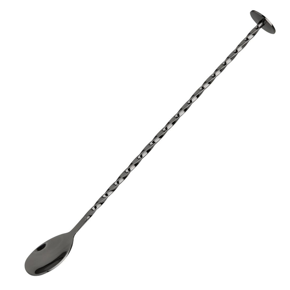 Olympia Cocktail Barlöffel schwarz 1 Olympia Cocktail Barlöffel schwarz