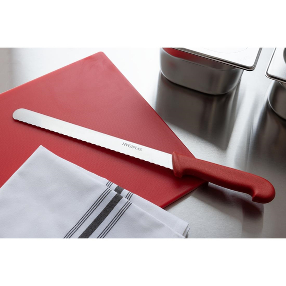 Hygiplas Fleischmesser 25,5cm rot 2 Hygiplas Fleischmesser 25,5cm rot