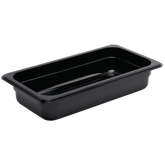 Vogue GN-Behälter GN1/3 schwarz 65mm 1 Vogue GN-Behälter GN1/3 schwarz 65mm