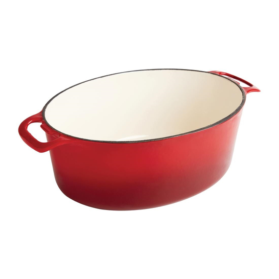 Vogue ovaler Schmortopf rot 1 Vogue ovaler Schmortopf rot
