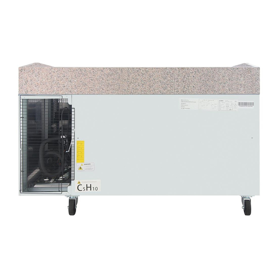 Polar U-Series Doppelter Pizzatisch mit Granitplatte 428Ltr 3 Polar U-Series Doppelter Pizzatisch mit Granitplatte 428Ltr