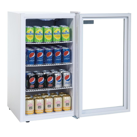 Polar C-Serie Kühlschrank mit Glastür zur Hälfte Weiß 1 Polar C-Serie Kühlschrank mit Glastür zur Hälfte Weiß