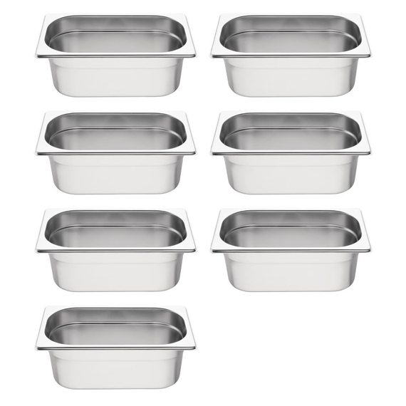 Vogue GN-Behälter Set 7x GN1/4 100mm (7 Stück) 1 Vogue GN-Behälter Set 7x GN1/4 100mm (7 Stück)