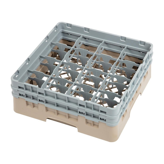 Cambro Gläserspülkorb beige mit 16 Fächern max Glashöhe 13,3cm 1 Cambro Gläserspülkorb beige mit 16 Fächern max Glashöhe 13,3cm