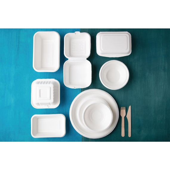 Fiesta Compostable kompostierbare Zuckerrohr Burgerboxen 14,9cm (500 Stück) 5 Fiesta Compostable kompostierbare Zuckerrohr Burgerboxen 14,9cm (500 Stück)