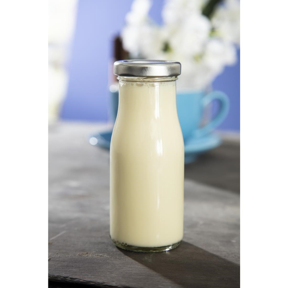 Silberne Kappe für Mini-Milchflasche GL160 (18 Stück) 5 Silberne Kappe für Mini-Milchflasche GL160 (18 Stück)