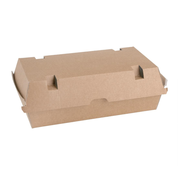 Fiesta Compostable kompostierbare Menüboxen mit Klappdeckel aus Kraftpapier groß 204mm (100 Stück) 3 Fiesta Compostable kompostierbare Menüboxen mit Klappdeckel aus Kraftpapier groß 204mm (100 Stück)