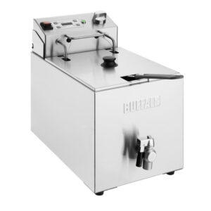 Buffalo Einzelne elektrische Fritteuse mit Timer 8Ltr