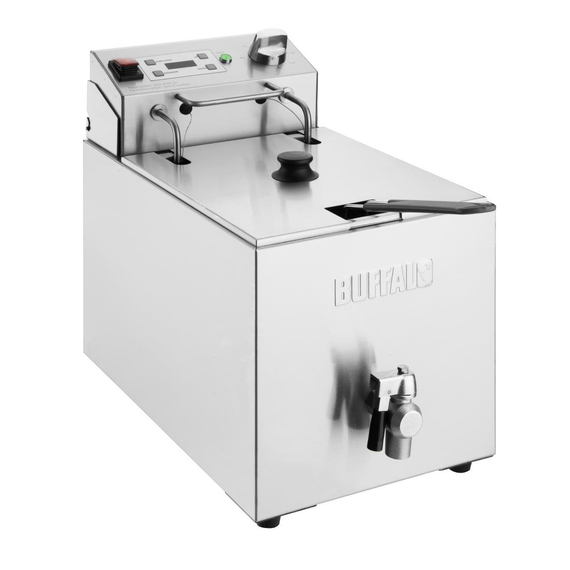 Buffalo Einzelne elektrische Fritteuse mit Timer 8Ltr Buffalo Einzelne elektrische Fritteuse mit Timer 8Ltr