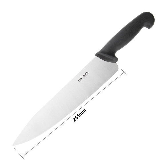 Hygiplas Kochmesser 25cm schwarz 4 Hygiplas Kochmesser 25cm schwarz