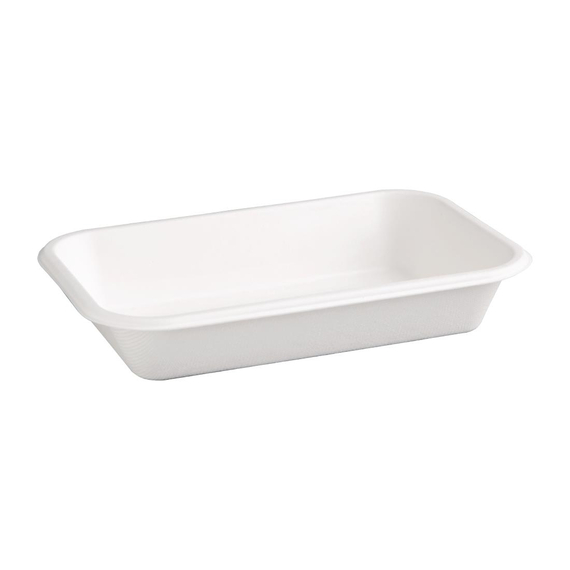 Fiesta Compostable kompostierbare Menüschalen aus Bagasse 68cl (50 Stück) 3 Fiesta Compostable kompostierbare Menüschalen aus Bagasse 68cl (50 Stück)