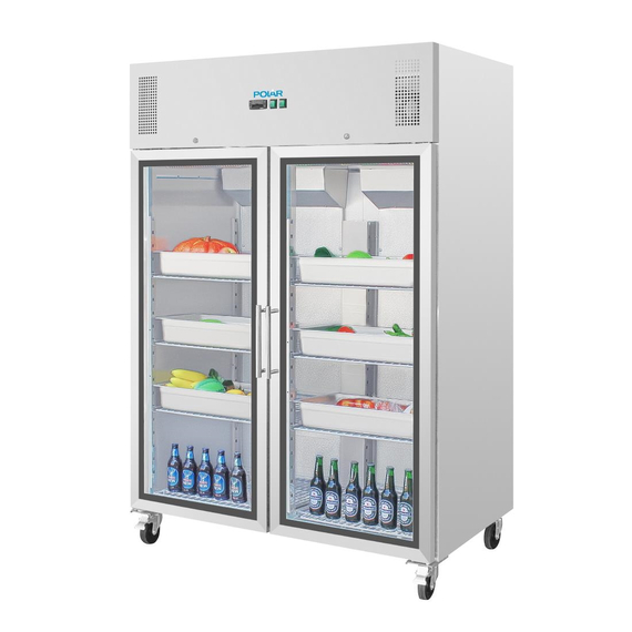 Polar Serie G Gastro Kühlvitrine 2-türig 1200L 5 Polar Serie G Gastro Kühlvitrine 2-türig 1200L