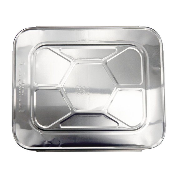 Alufoliendeckel für 1/1 Gastronorm Takeaway Behälter (50er Pack) (50 Stück) 1 Alufoliendeckel für 1/1 Gastronorm Takeaway Behälter (50er Pack) (50 Stück)