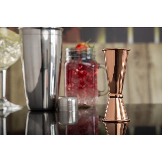 Olympia Barmaß / Jigger mit Kupferfinish 2,5/5cl 6 Olympia Barmaß / Jigger mit Kupferfinish 2,5/5cl