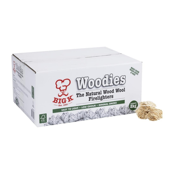 Big K Woodies Naturholz-Wolle Anzünder 2Kg Big K Woodies Naturholz-Wolle Anzünder 2Kg