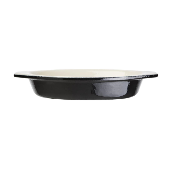 Vogue Gratinschale 650ml schwarz oval 1 Vogue Gratinschale 650ml schwarz oval
