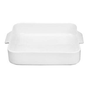 Olympia Whiteware Quadratische Bratform mit Griffen 260x225x50mm (2 Stück)