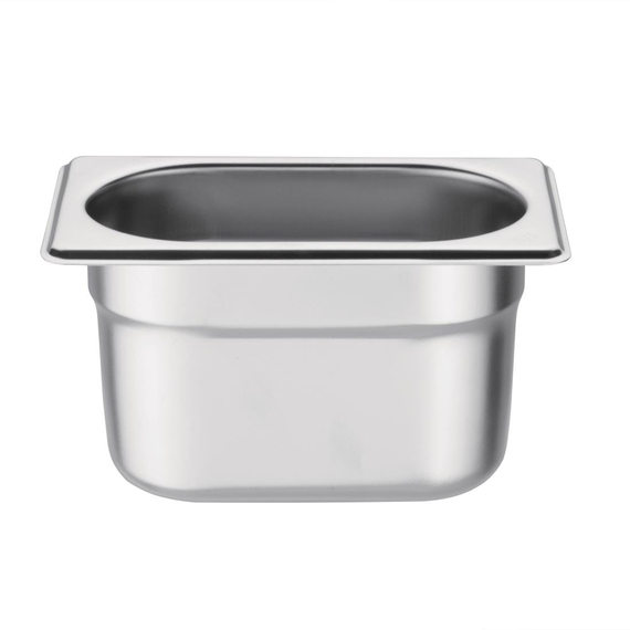 Vogue GN-Behälter Edelstahl 10cm GN1/9 3 Vogue GN-Behälter Edelstahl 10cm GN1/9