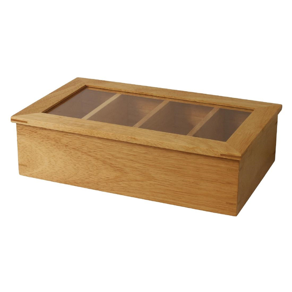 Olympia Teebox aus Gummibaumholz 1 Olympia Teebox aus Gummibaumholz